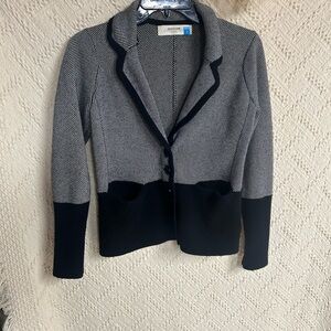 Sparrow Two-Tone Black and Gray Blazer